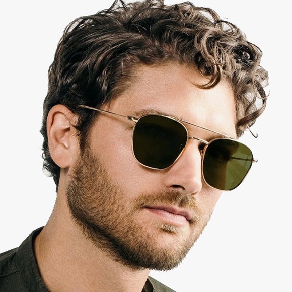 KREWE Accessories Krewe Earhart Sunglasses 24k Titanium And Matte